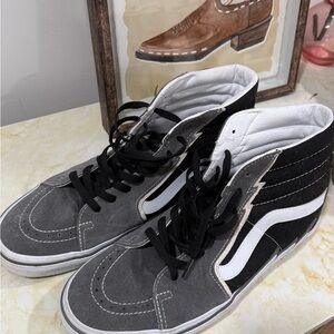 Vans High-Top Black and Gray Sneakers